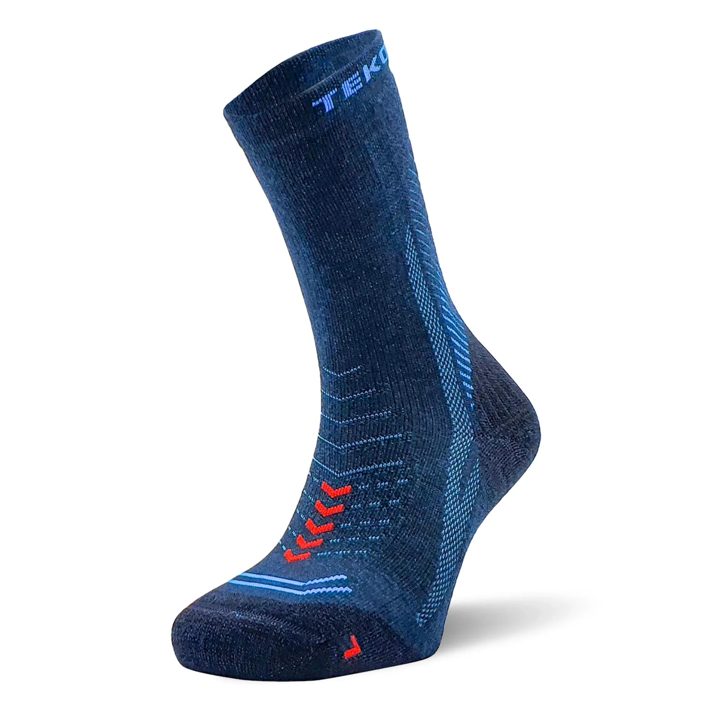 TEKO eco HIKE 2.0 DISCOVERY Merino Wool Hiking Socks - Light Half Cushion - Storm Blue - TEKO eco-performance