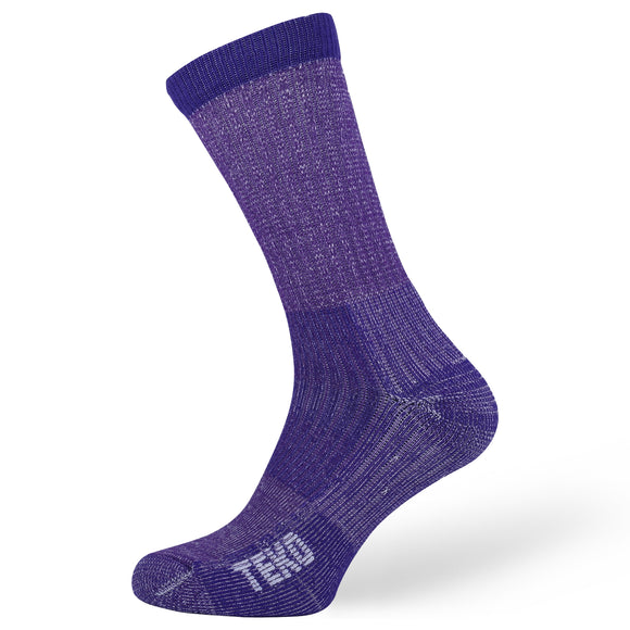 TEKO Eco HIKE 2.0 MERINO WOOL Light Hiking Socks - Enhanced Comfort - Purple