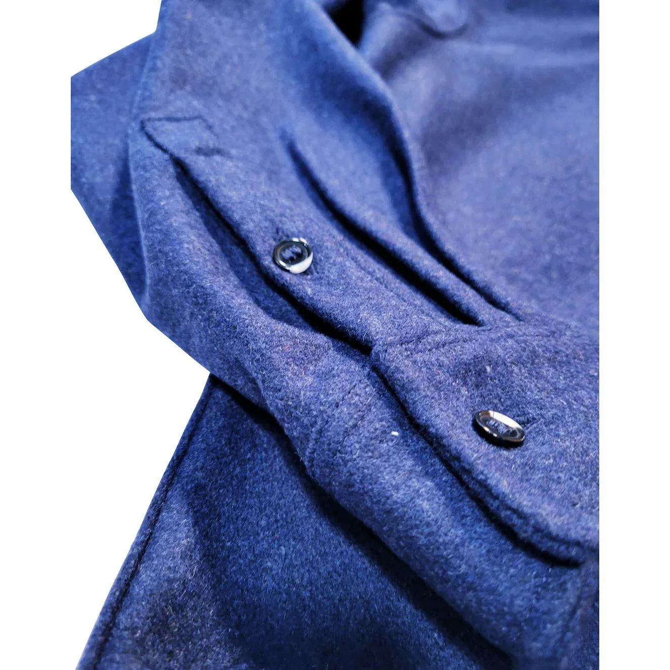 TEKO FRASER eco MELTON Wool 2.0 Men's Shirt - Storm Blue - TEKO eco-performance