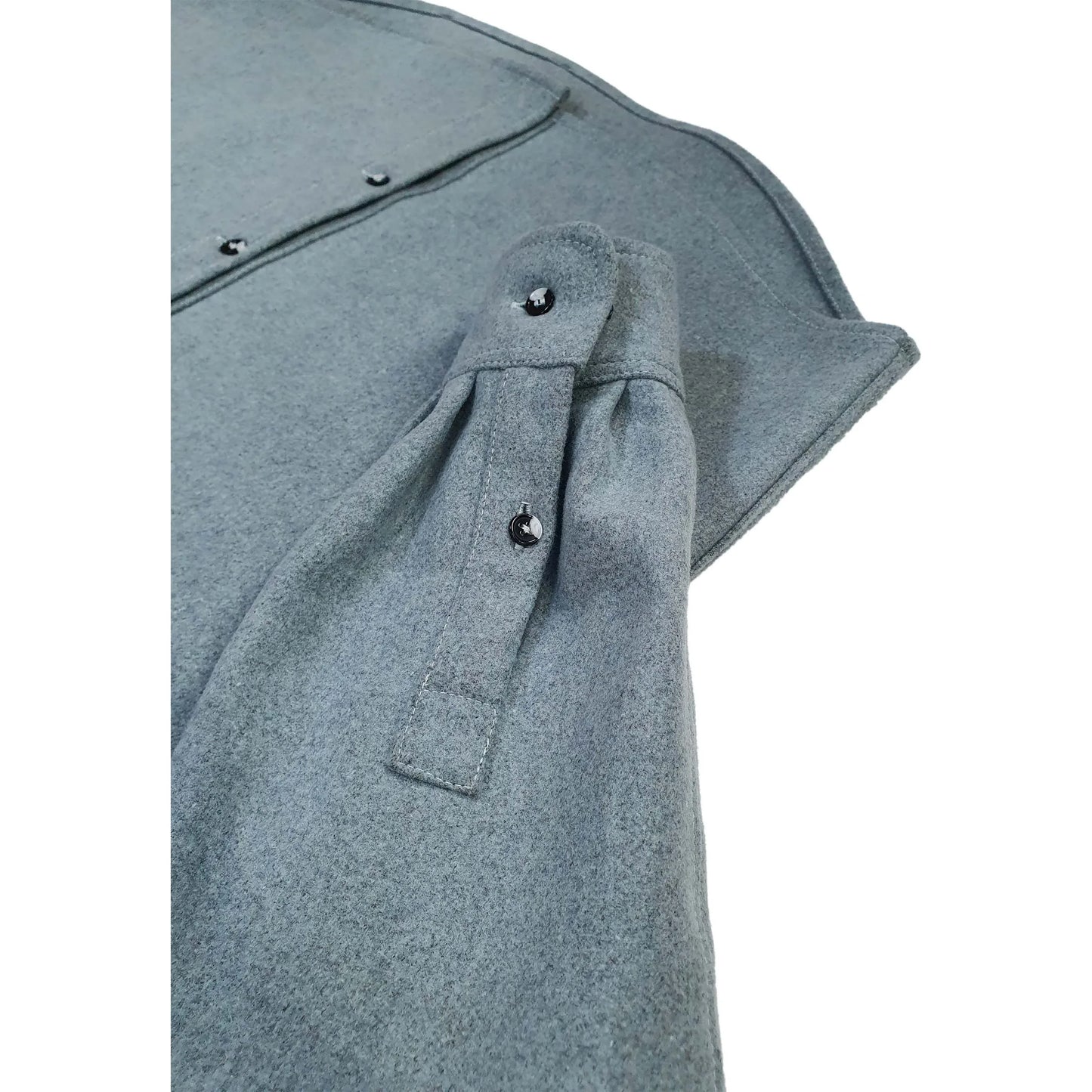 TEKO FRASER eco MELTON Wool 2.0 Men's Shirt - Misty Blue - TEKO eco-performance