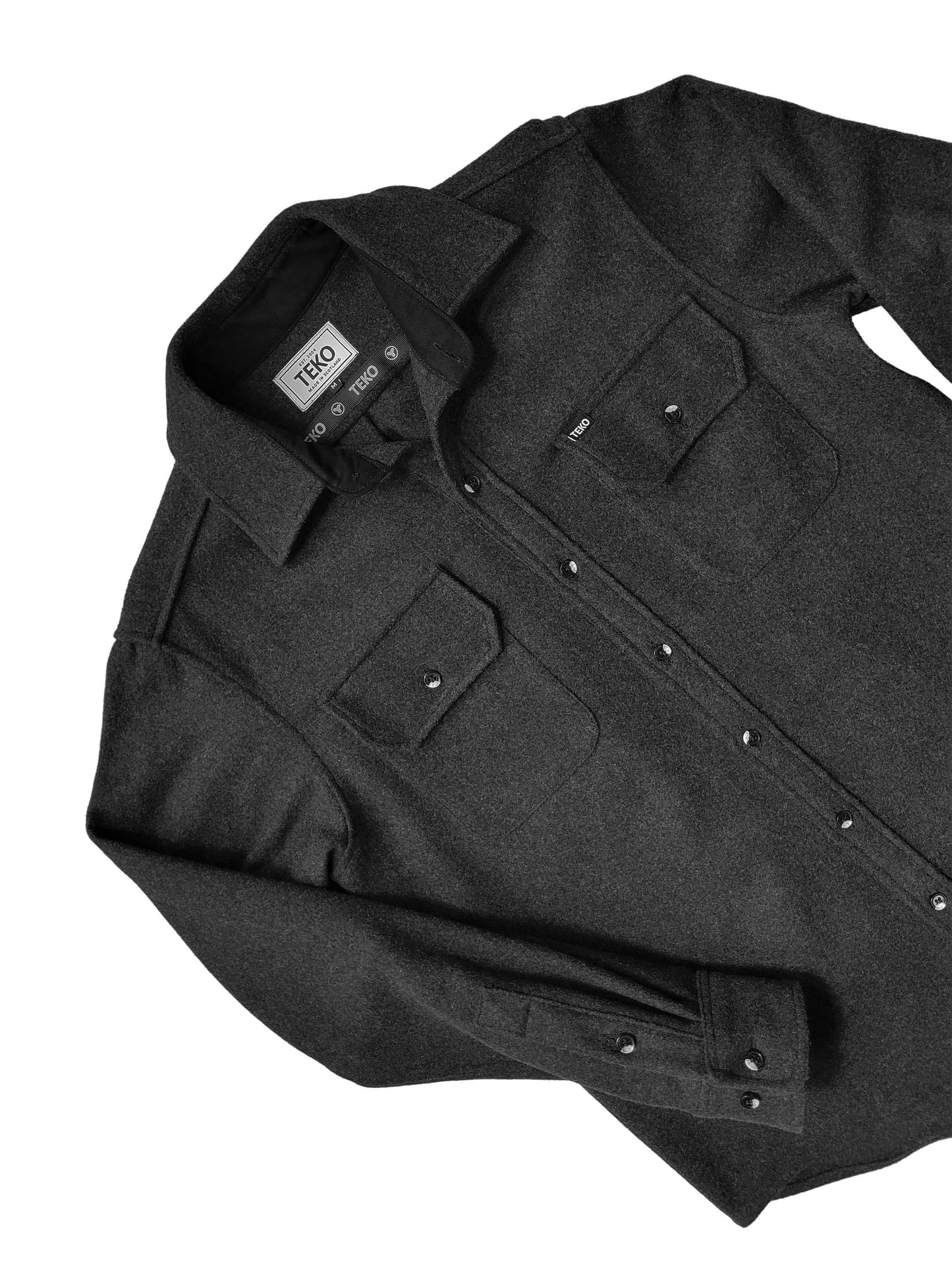 TEKO SIMPSON eco MELTON Wool 2.0 Men's Shirt with Two Chest Pockets - TEKO eco-performance