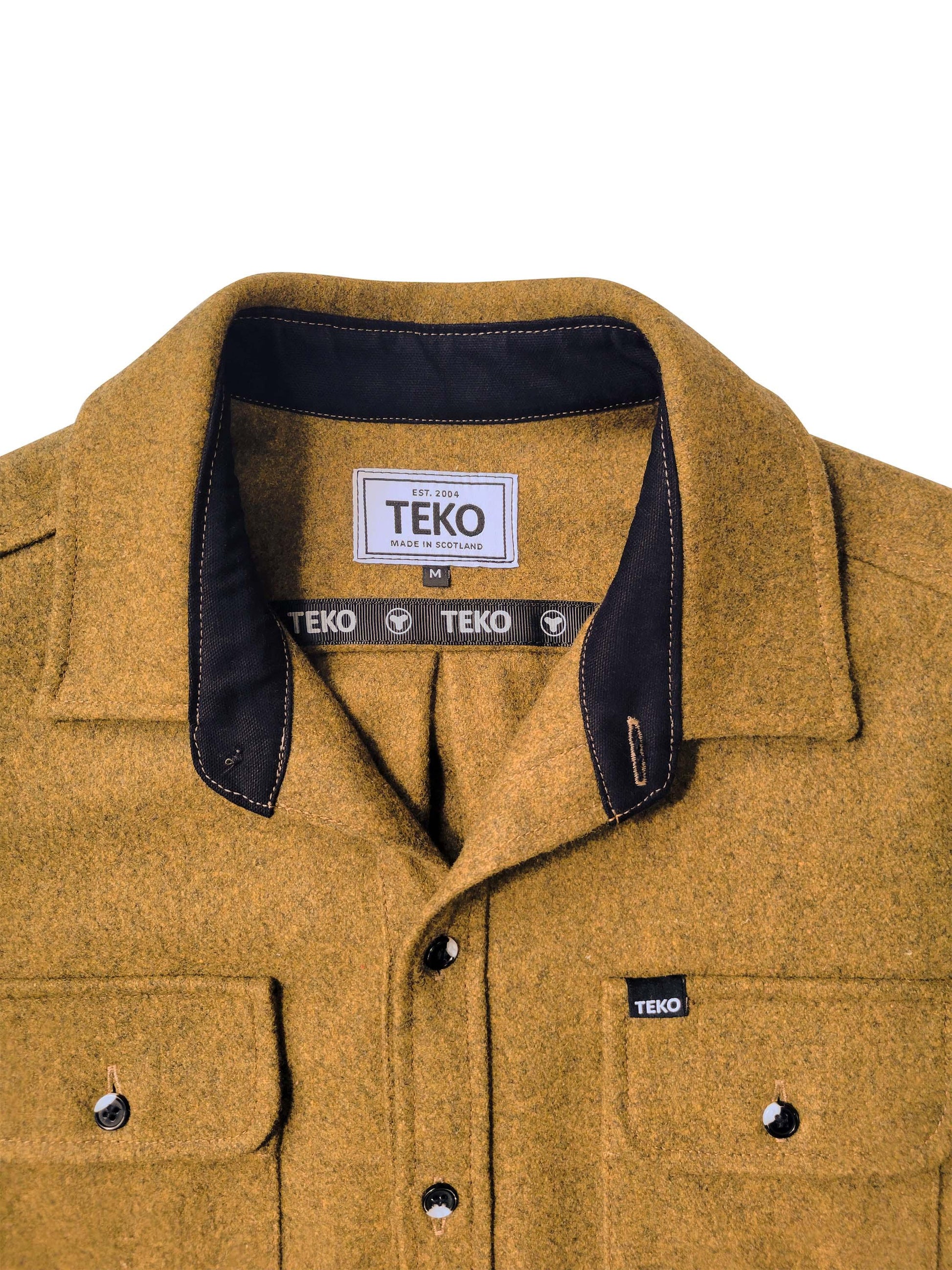 TEKO SIMPSON eco MELTON Wool 2.0 Men's Shirt with Two Chest Pockets - TEKO eco-performance