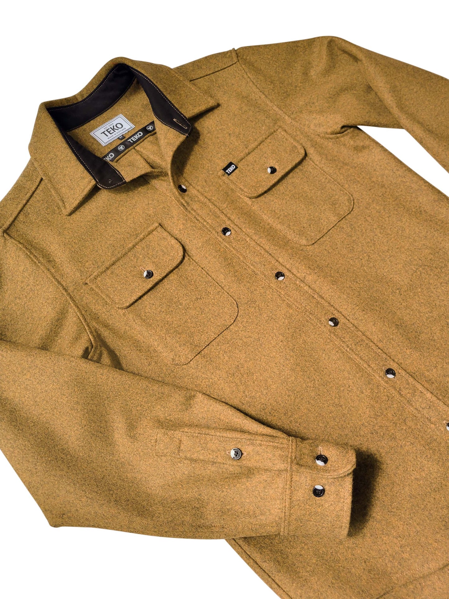 TEKO SIMPSON eco MELTON Wool 2.0 Men's Shirt with Two Chest Pockets - TEKO eco-performance