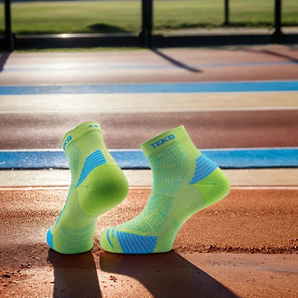 TEKO eco RUN 2.0 Mini Crew Socks - Light Half Cushion for Running - TEKO eco-performance