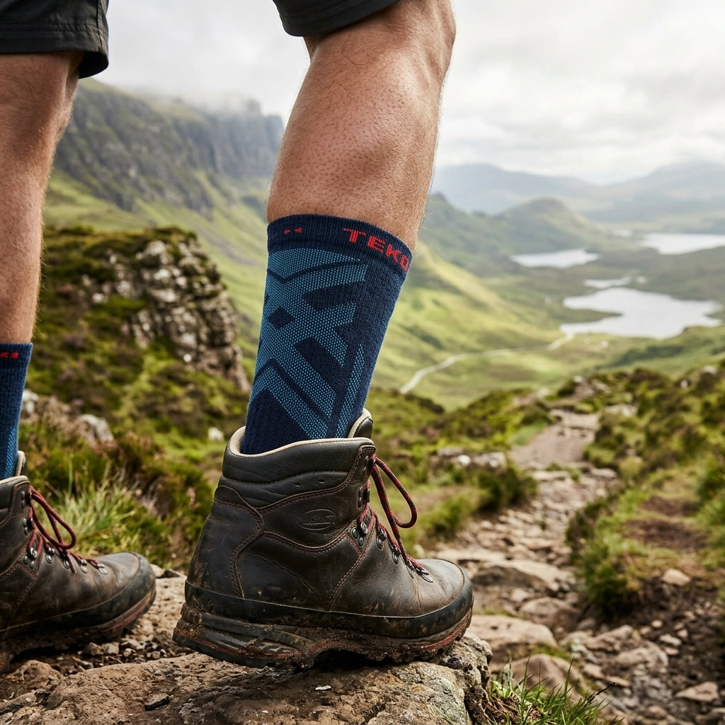 TEKO eco HIKE 2.0 Discovery Triaxial Merino Wool Hiking Socks - Light Half Cushion (2026 edition)