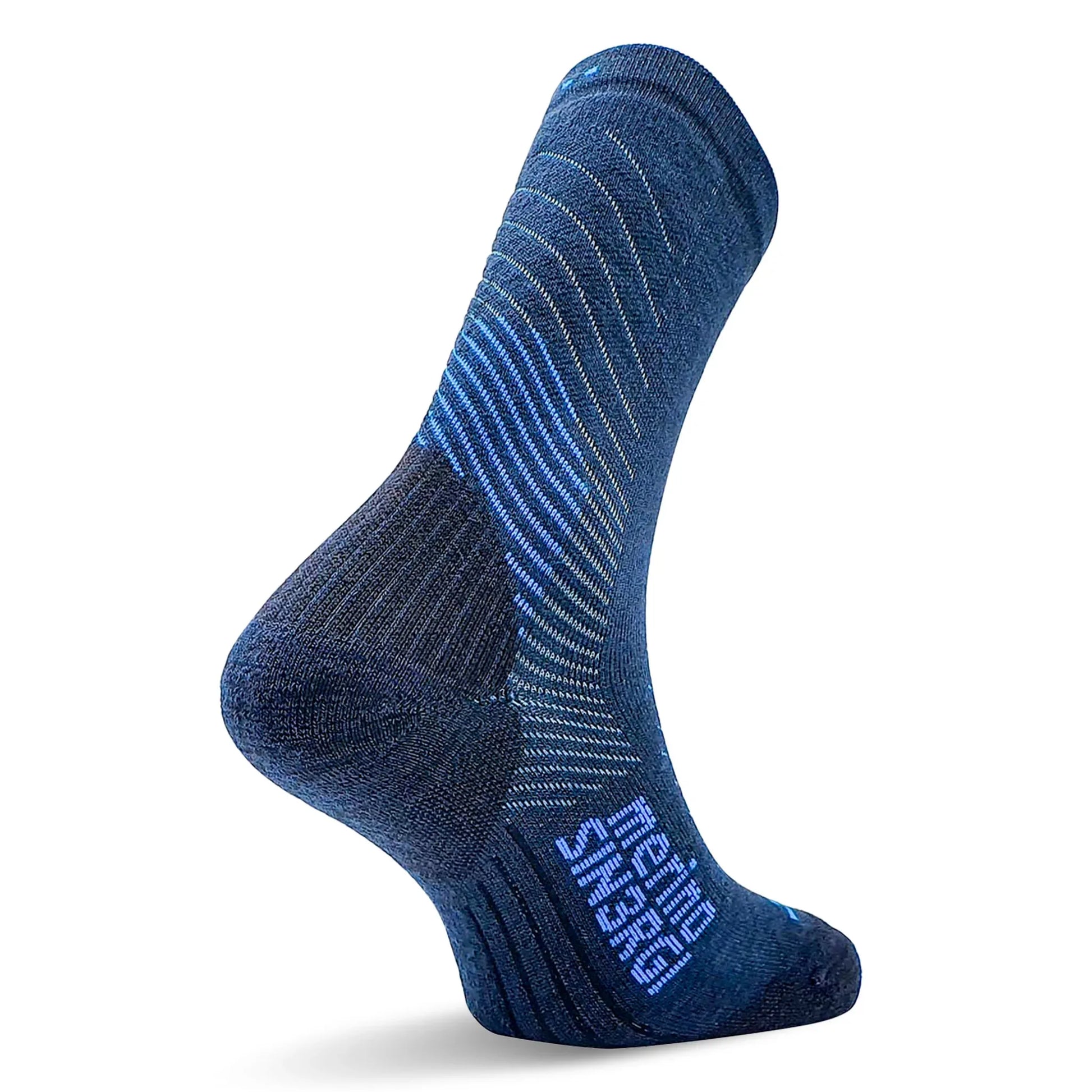 TEKO eco HIKE 2.0 DISCOVERY Merino Wool Hiking Socks - Light Half Cushion - Storm Blue - TEKO eco-performance