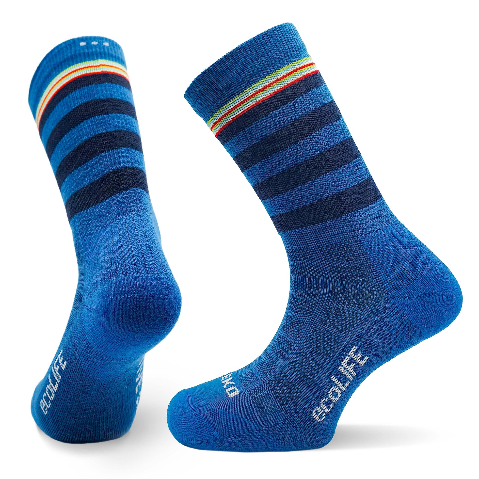 TEKO eco LIFE PRISM 3.0 Merino Wool Medium Cushion Socks - Teal Blue - TEKO eco-performance