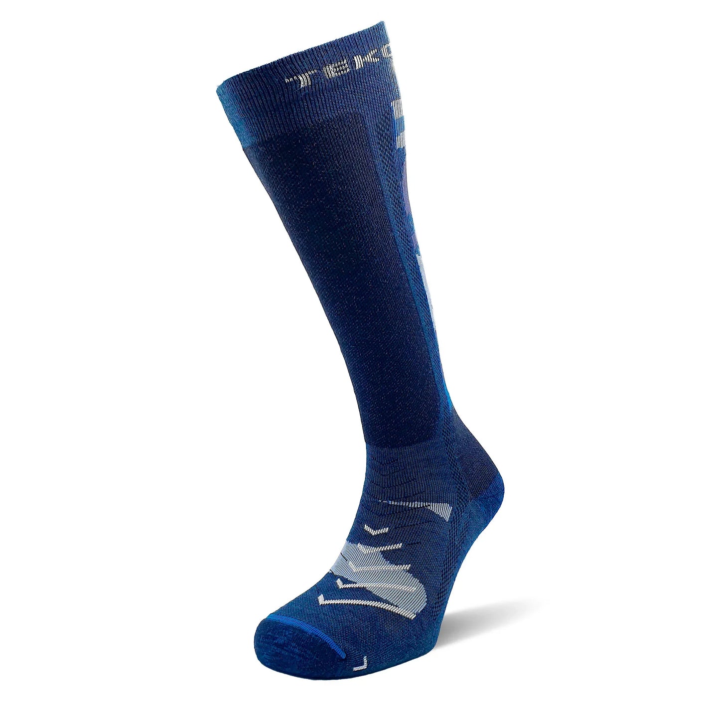 TEKO Eco Snow 2.0 MTN DiViSiON MERINO WOOL SOCKS - Strategic Light Cushion in Shin, Foot & Heel for Skiing - TEKO eco-performance