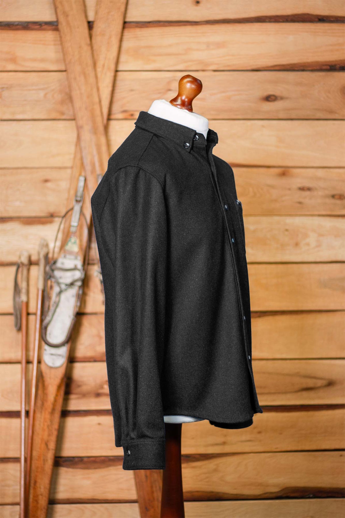 TEKO FRASER MELTON Wool 2.0 Shacket - Granite