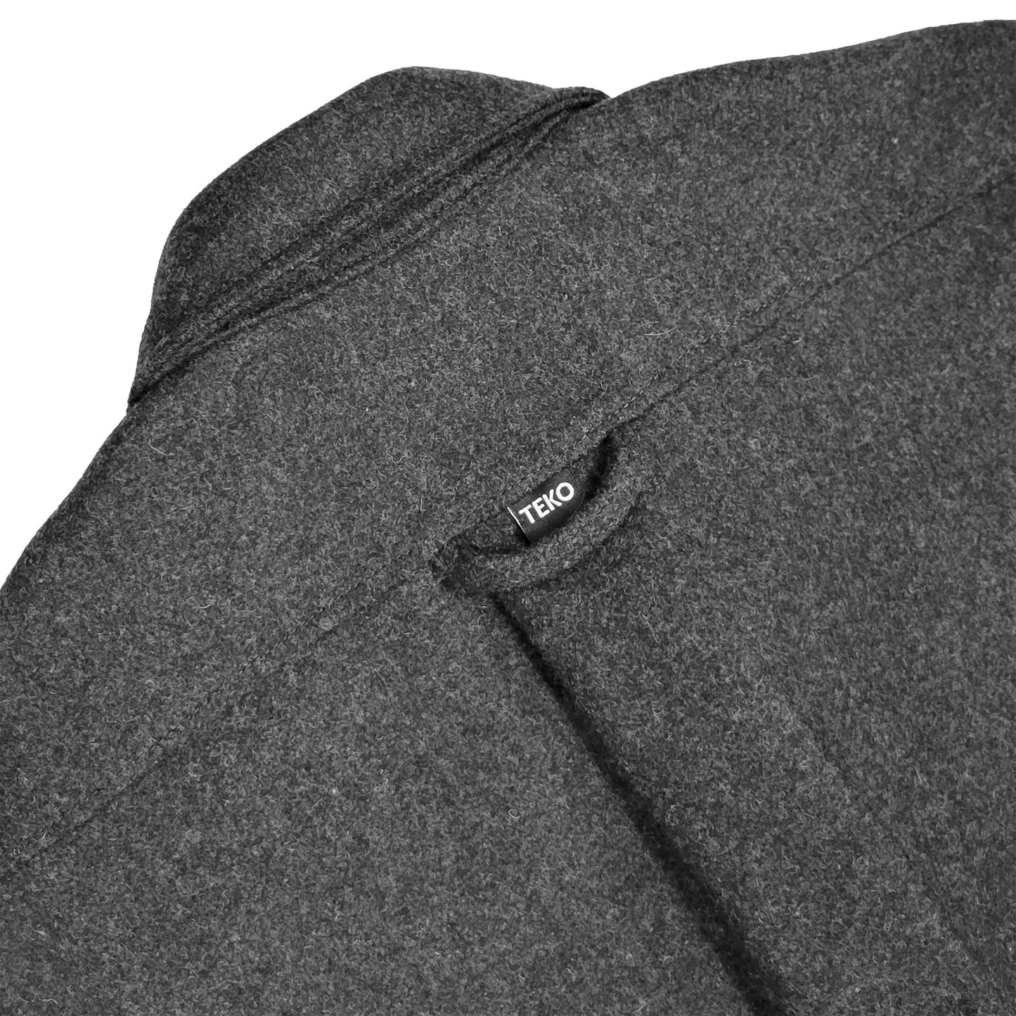 TEKO FRASER eco MELTON Wool 2.0 Men's Shirt - Granite - TEKO eco-performance