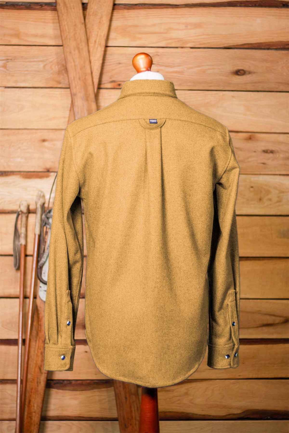 TEKO FRASER MELTON Wool 2.0 Shacket - Pinewood