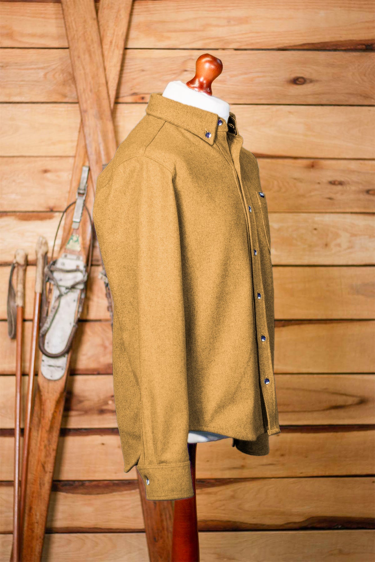 TEKO FRASER MELTON Wool 2.0 Shacket - Pinewood
