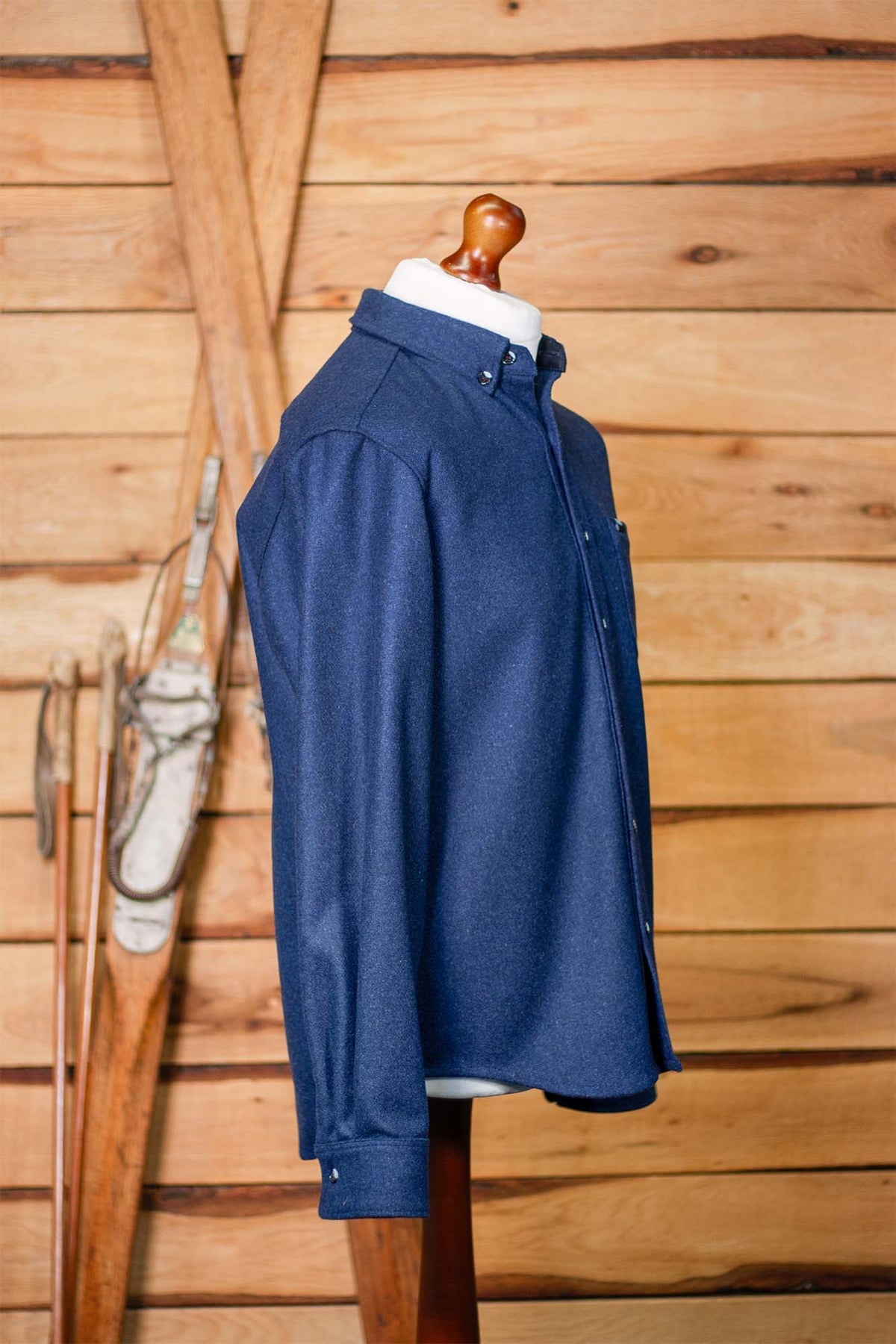 TEKO FRASER MELTON Wool 2.0 Shacket - Storm Blue