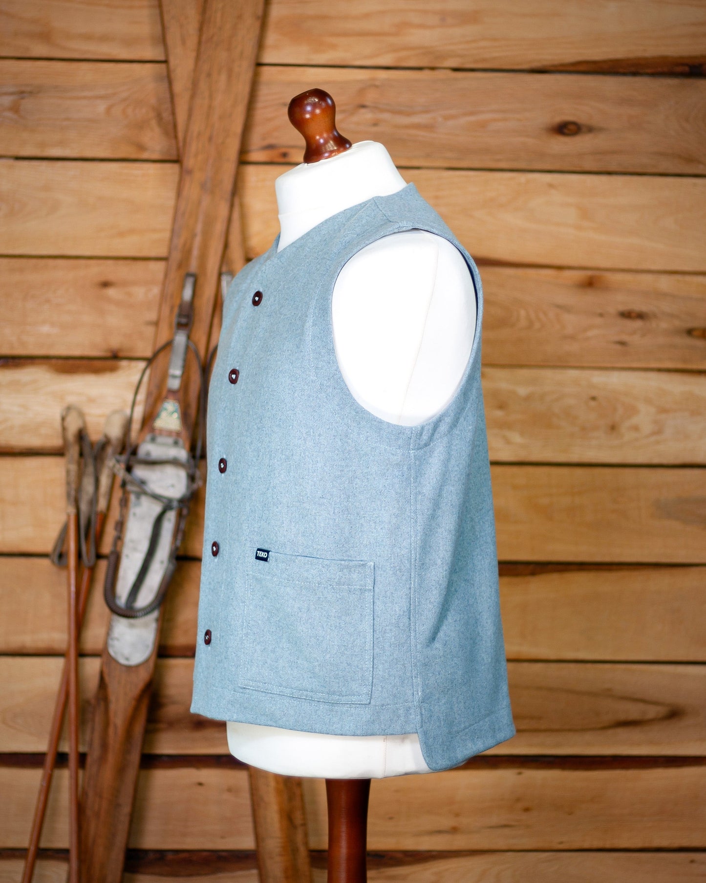 TEKO LANGMUIR eco MELTON Recycled Wool 2.0 Unisex Waistcoat