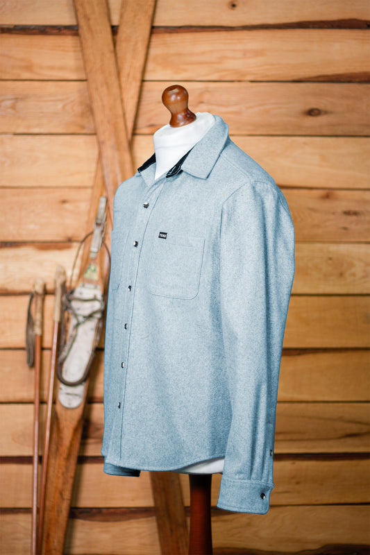 TEKO ROBERTSON MELTON Wool 2.0 Shacket with Two Chest Pockets