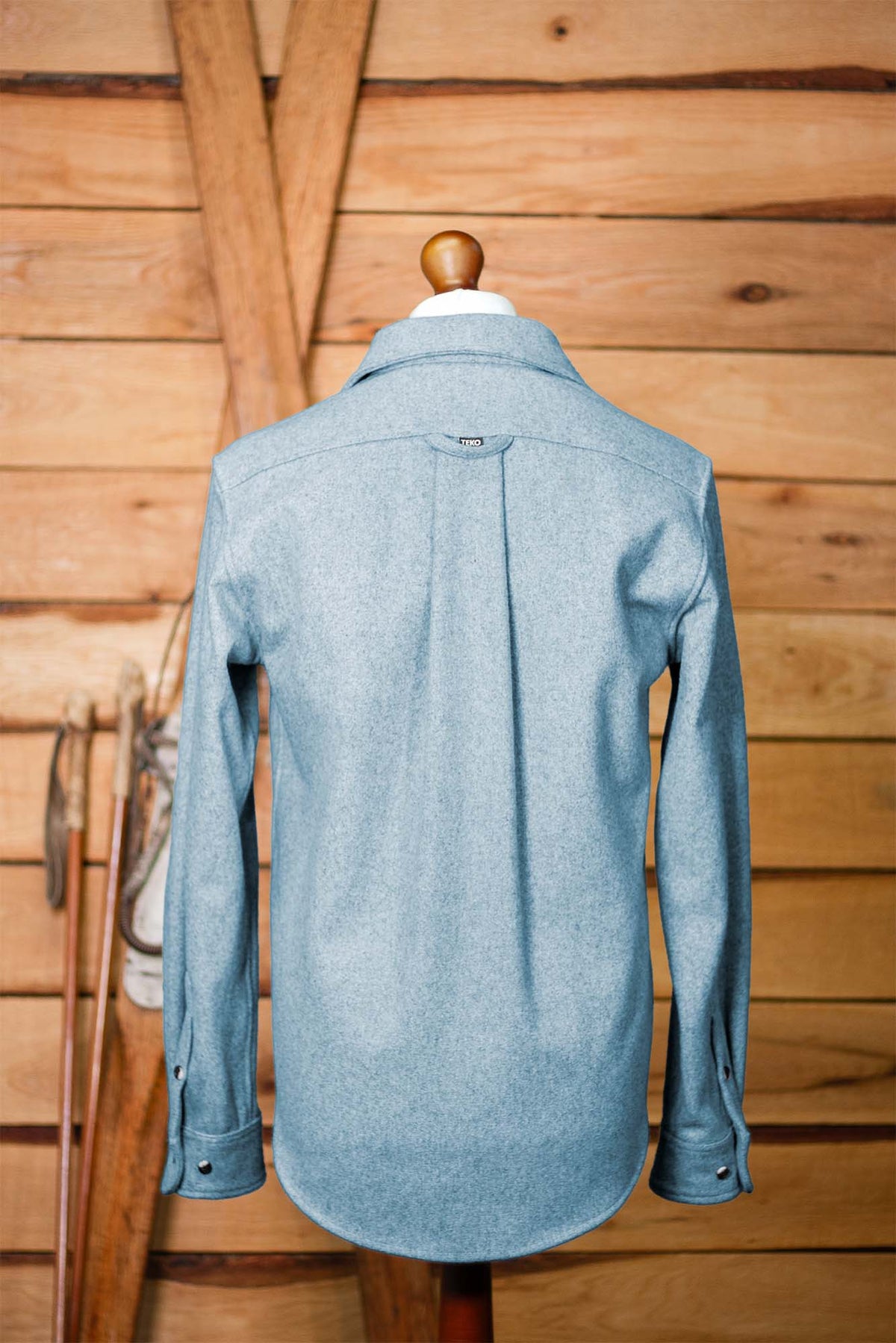 TEKO ROBERTSON MELTON Wool 2.0 Shacket with Two Chest Pockets