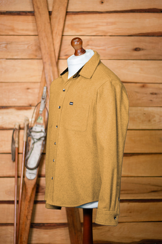 TEKO ROBERTSON MELTON Wool 2.0 Shacket with Two Chest Pockets