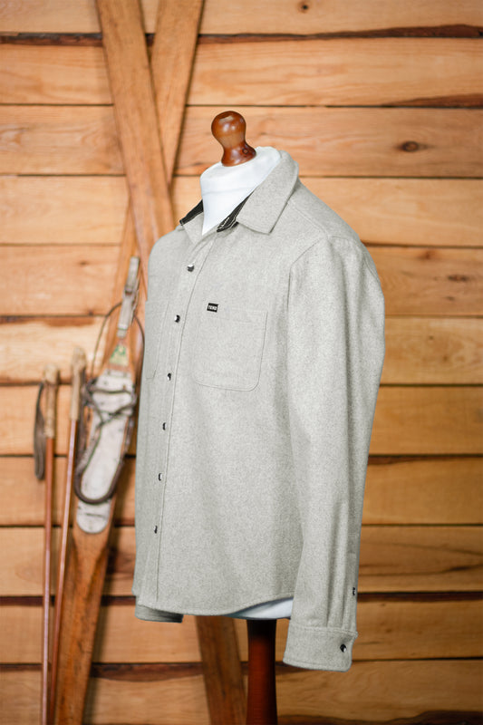 TEKO ROBERTSON MELTON Wool 2.0 Shacket with Two Chest Pockets