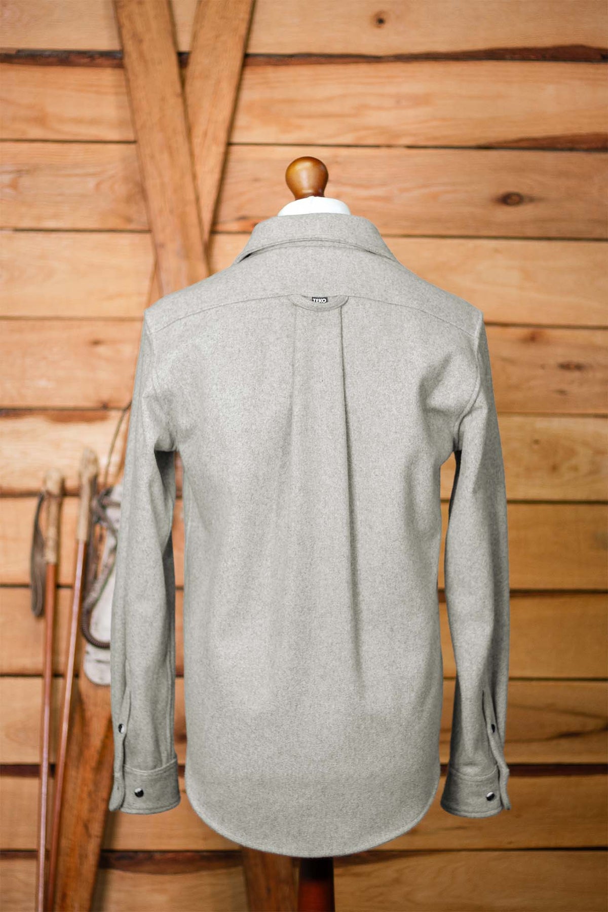 TEKO ROBERTSON MELTON Wool 2.0 Shacket with Two Chest Pockets