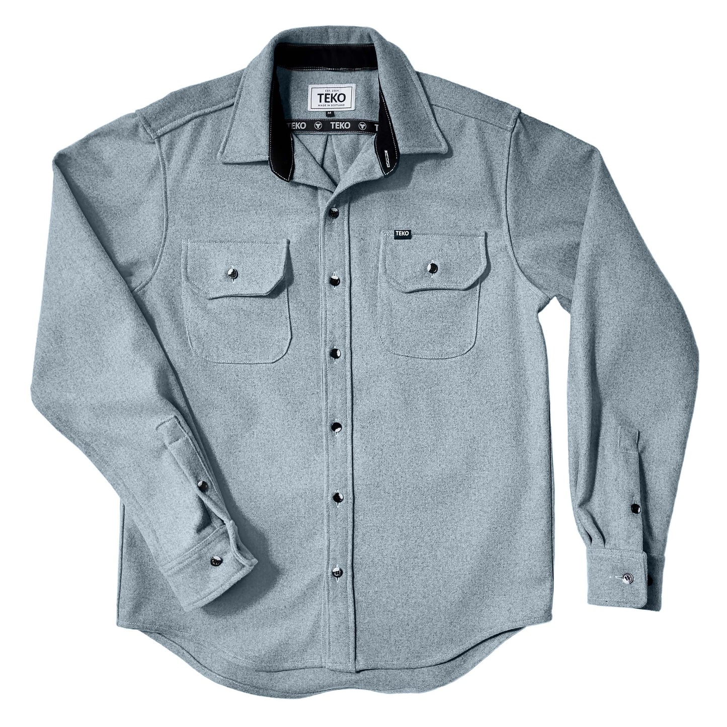 TEKO SIMPSON eco MELTON Wool 2.0 Men's Shirt with Two Chest Pockets - TEKO eco-performance