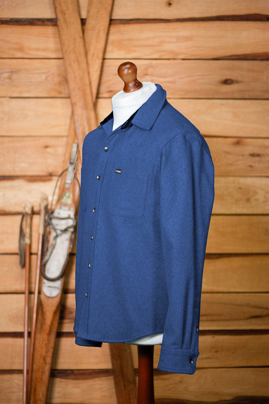 TEKO ROBERTSON MELTON Wool 2.0 Shacket with Two Chest Pockets