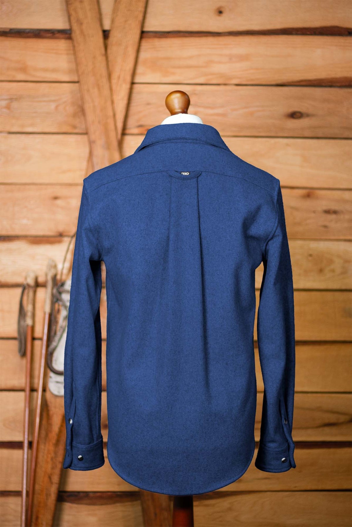 TEKO SIMPSON MELTON Wool 2.0 Shacket with Two Chest Pockets