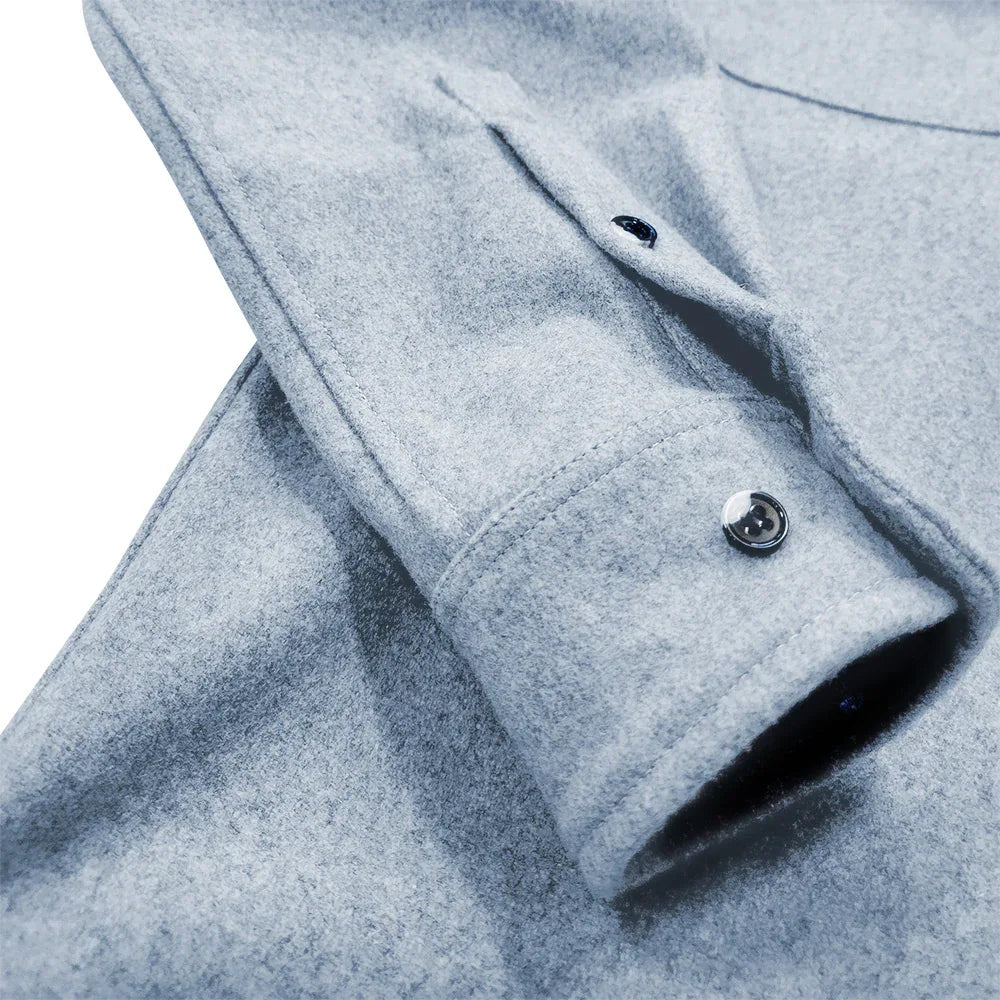TEKO SIMPSON eco MELTON Wool 2.0 Men's Shirt with Two Chest Pockets - TEKO eco-performance