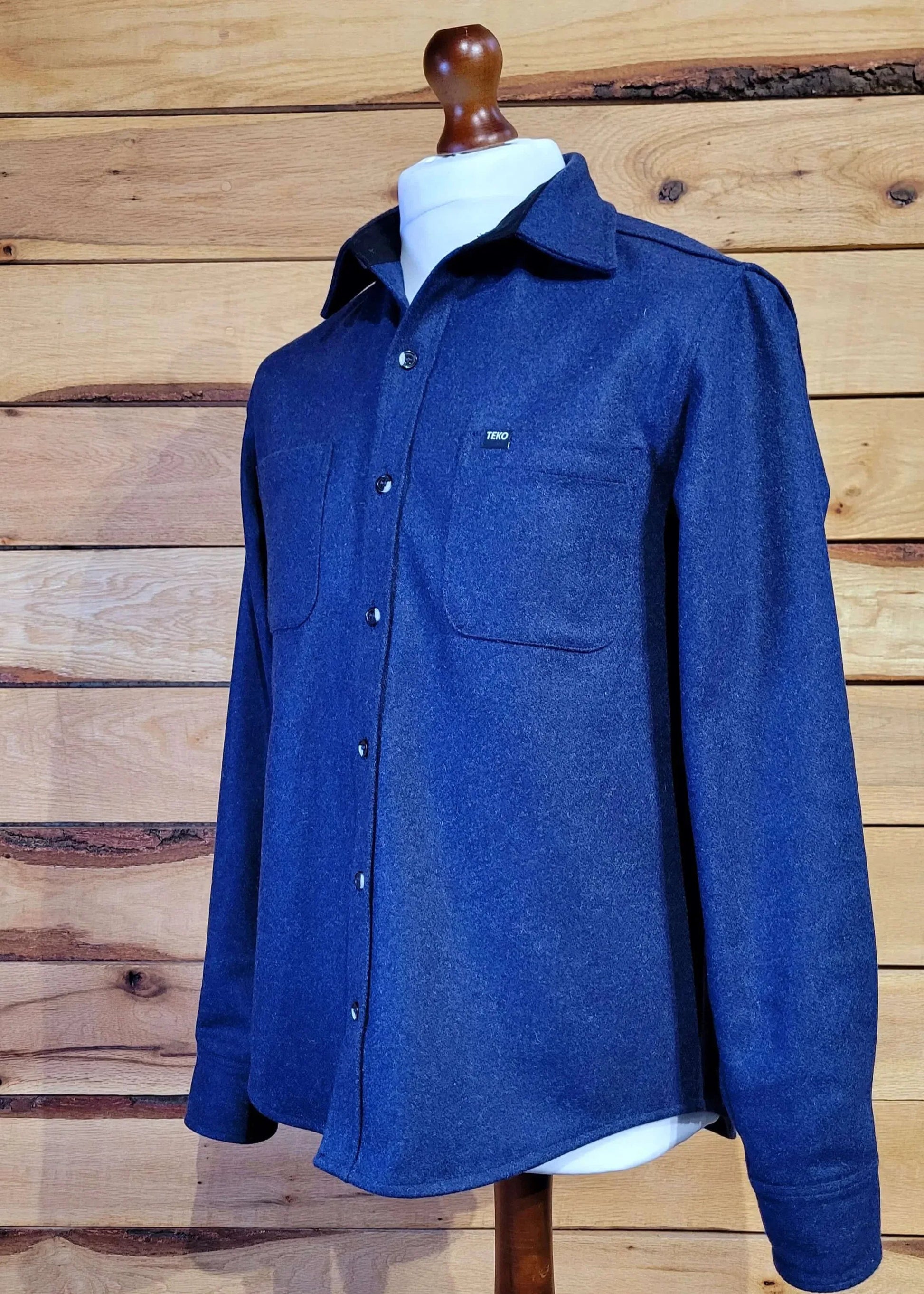 TEKO ROBERTSON eco MELTON Wool 2.0 Men's Shirt with Two Chest Pockets - TEKO eco-performance