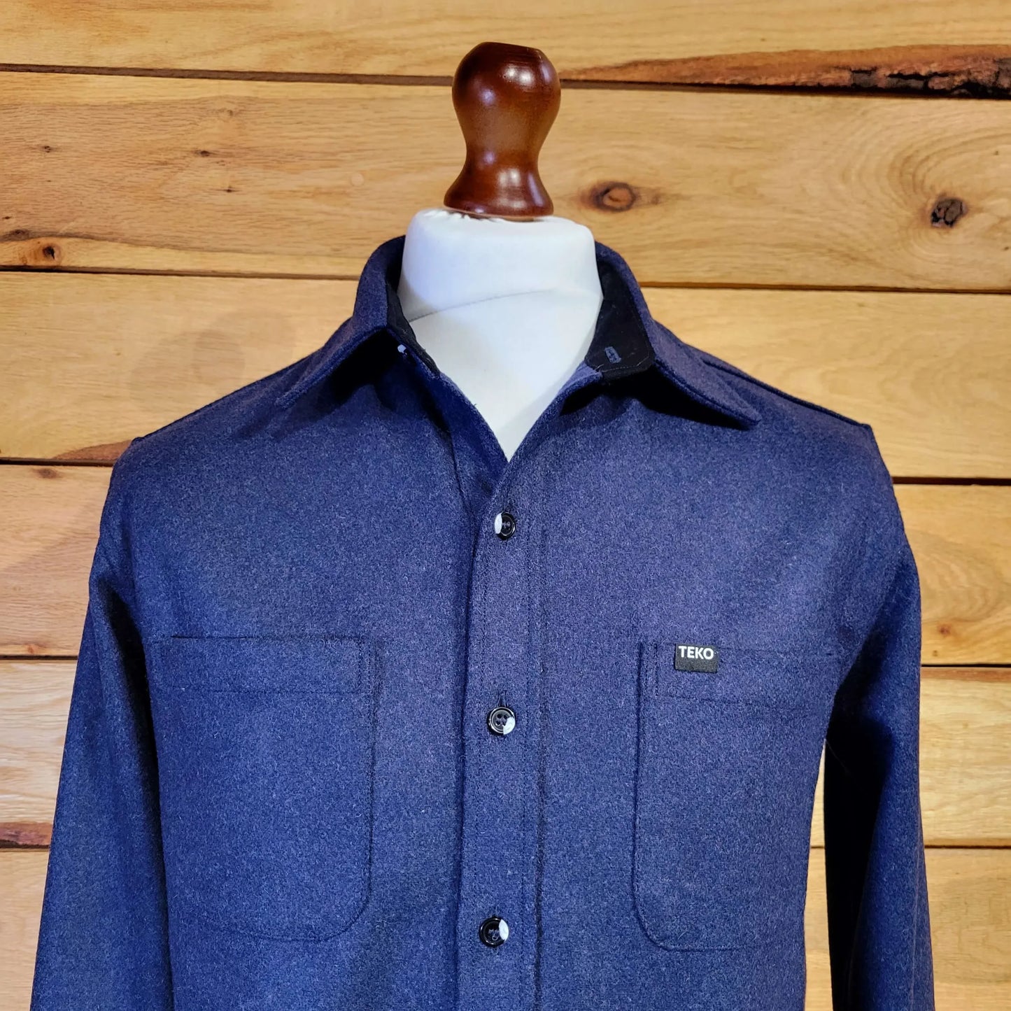 TEKO ROBERTSON eco MELTON Wool 2.0 Men's Shirt with Two Chest Pockets - TEKO eco-performance