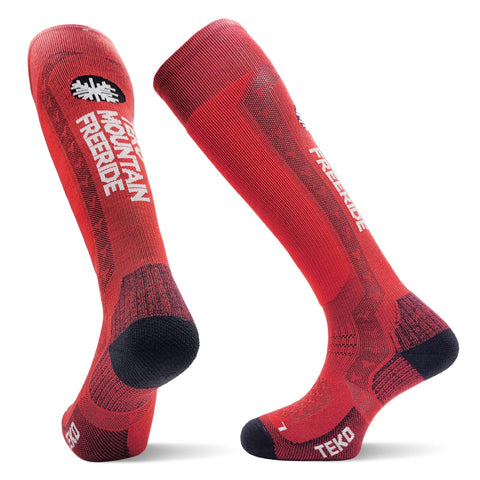 TEKO eco SKI ALL-MTN PRO MODEL Ultralight 1.0 MERINO WOOL SOCKS with Strategic Light Cushioning
