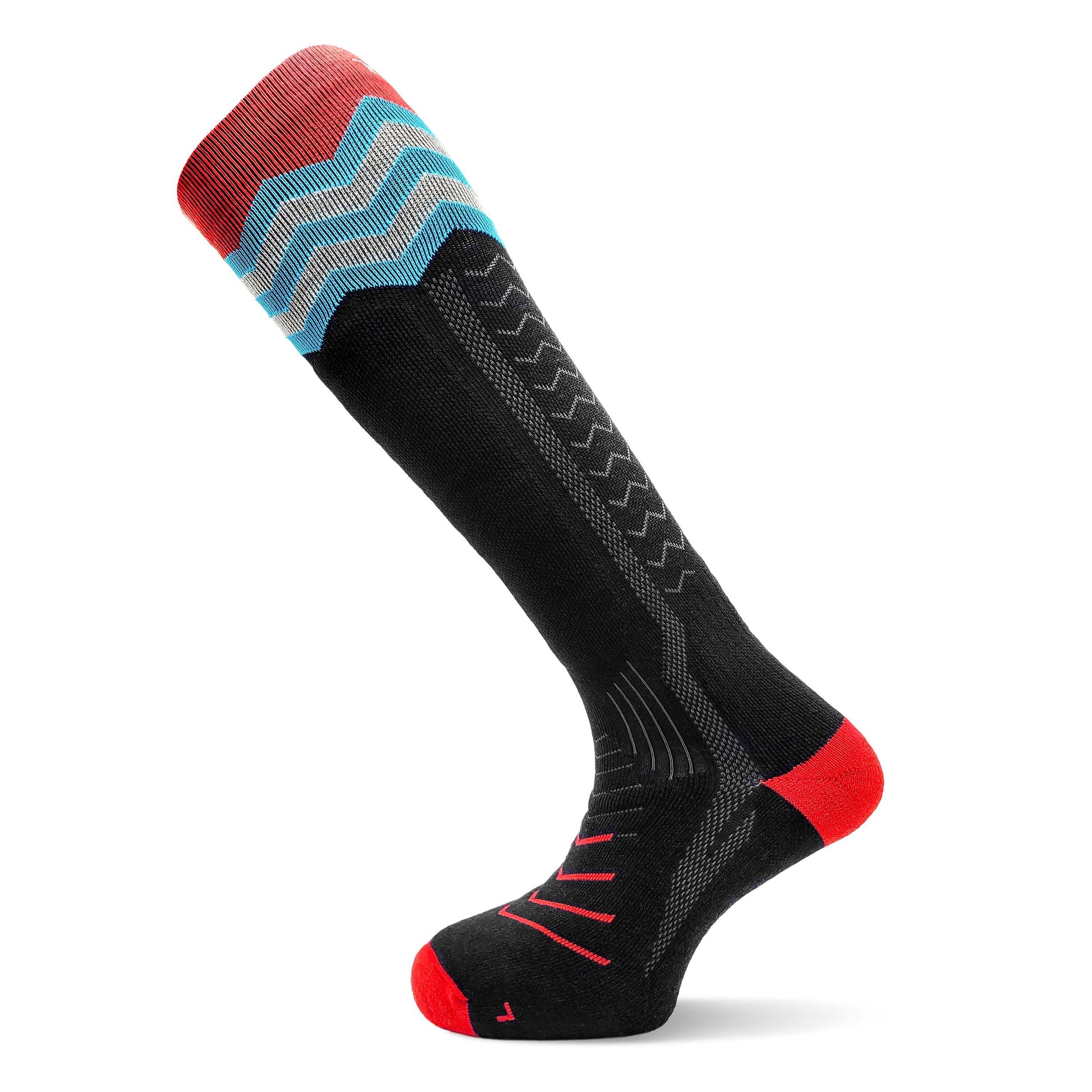 TEKO eco SKI 3.0 ALL-MTN MERINO WOOL SKIING SOCKS - Strategic Medium Cushion in Shin, Foot & Heel for Skiing - TEKO eco-performance