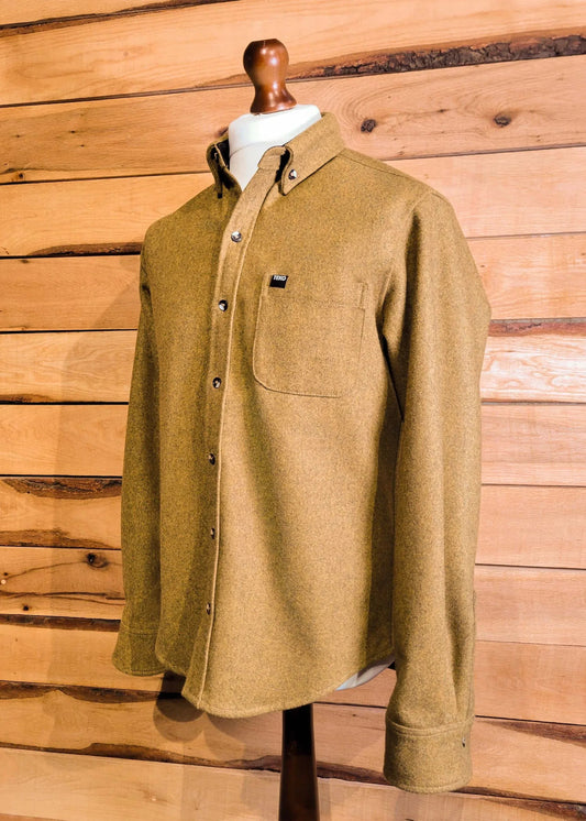 TEKO FRASER eco MELTON Wool 2.0 Men's Shirt - Pinewood - TEKO eco-performance
