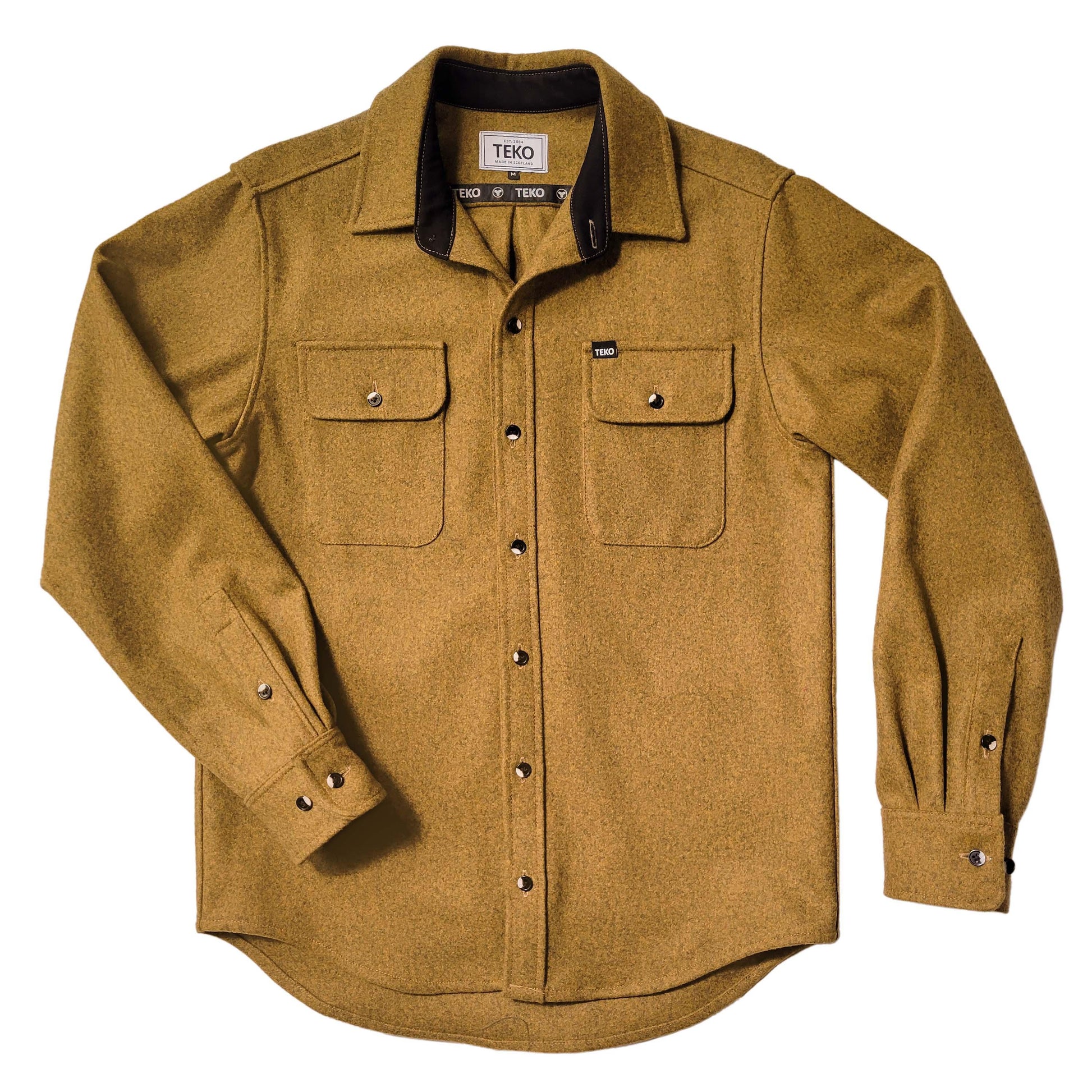 TEKO SIMPSON eco MELTON Wool 2.0 Men's Shirt with Two Chest Pockets - TEKO eco-performance