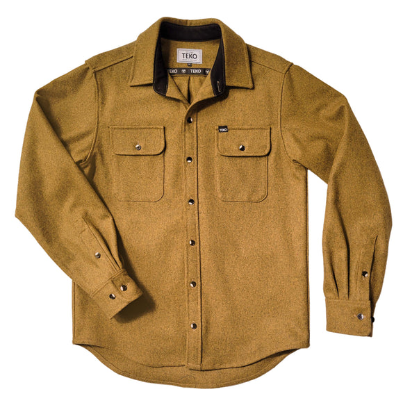 TEKO SIMPSON eco MELTON Wool 2.0 Men's Shirt with Two Chest Pockets