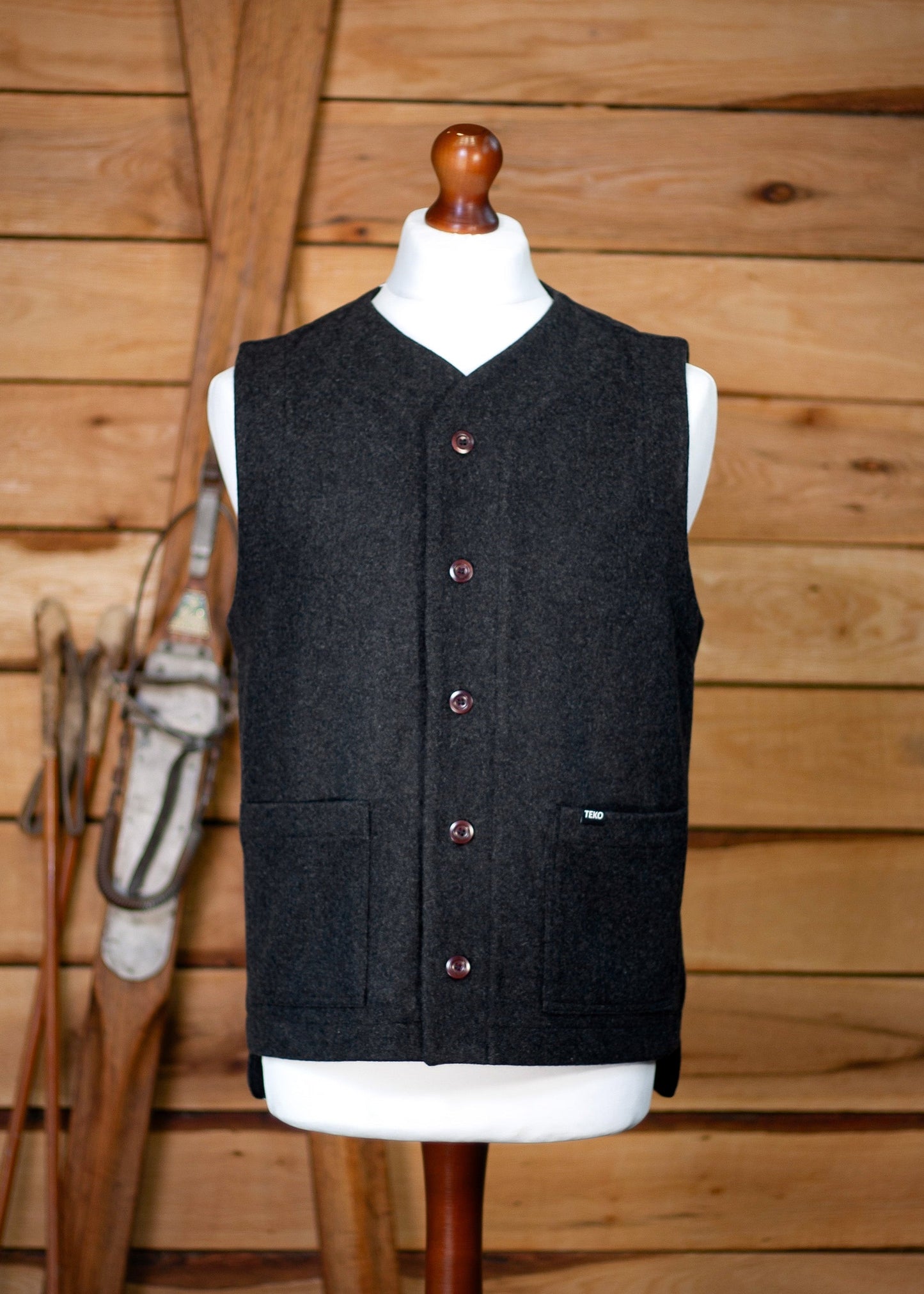 TEKO LANGMUIR eco MELTON Recycled Wool 2.0 Unisex Waistcoat