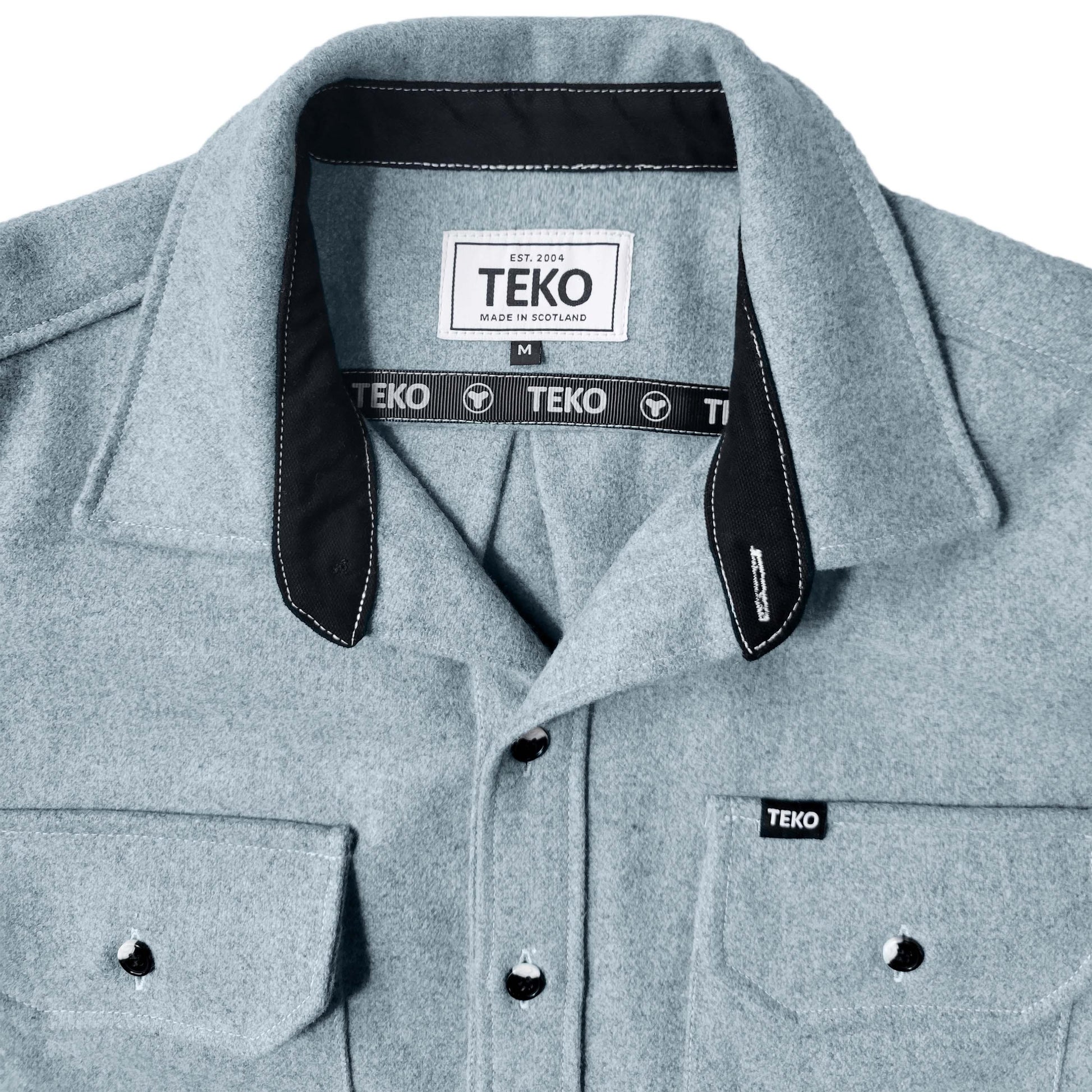TEKO SIMPSON eco MELTON Wool 2.0 Men's Shirt with Two Chest Pockets - TEKO eco-performance