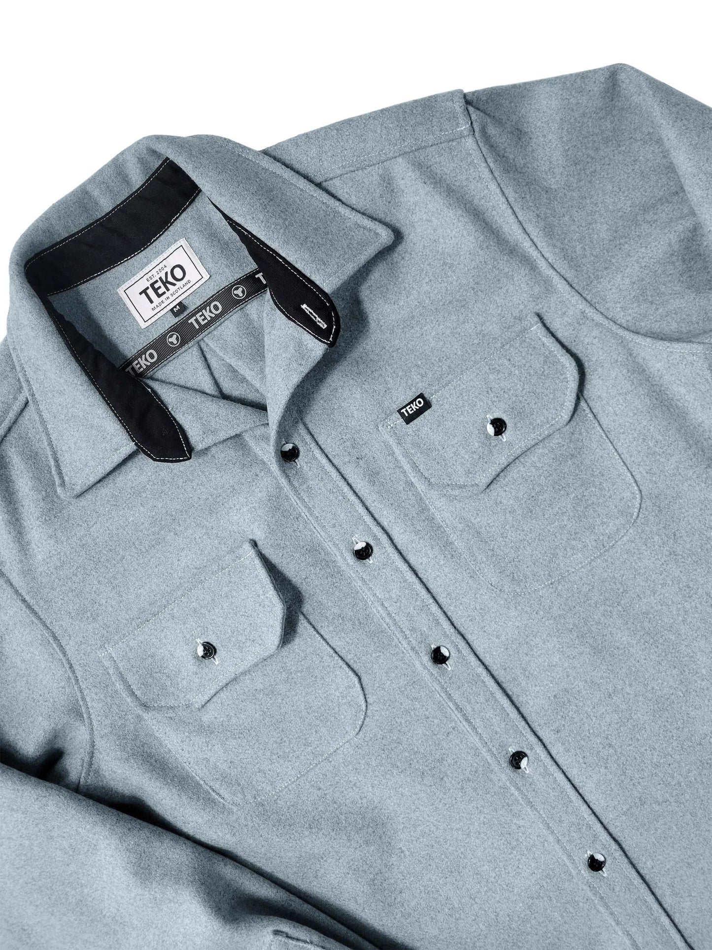 TEKO SIMPSON eco MELTON Wool 2.0 Men's Shirt with Two Chest Pockets - TEKO eco-performance