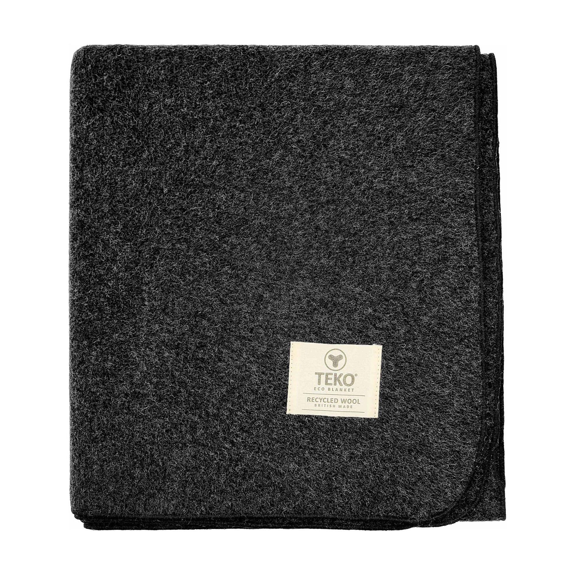 TEKO eco MELTON WOOL BLANKET - Granite - TEKO eco-performance
