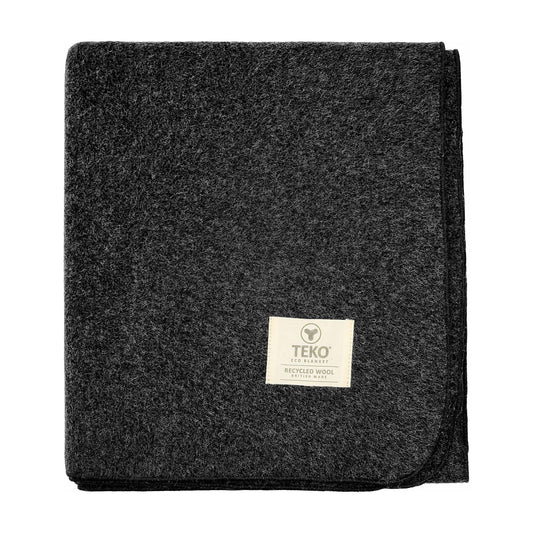 TEKO eco MELTON WOOL BLANKET - Granite - TEKO eco-performance