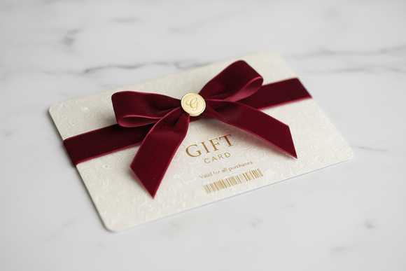 gift card with ribbon