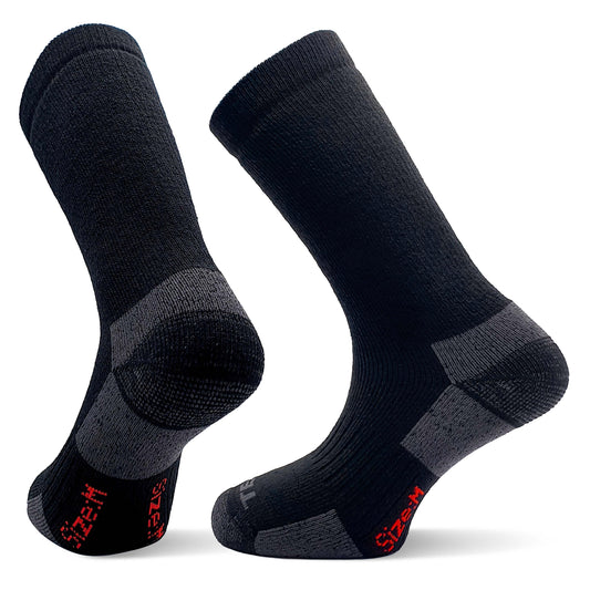 TEKO Merino Wool Socks 3.0 - Medium Full Cushion - Black - TEKO eco-performance