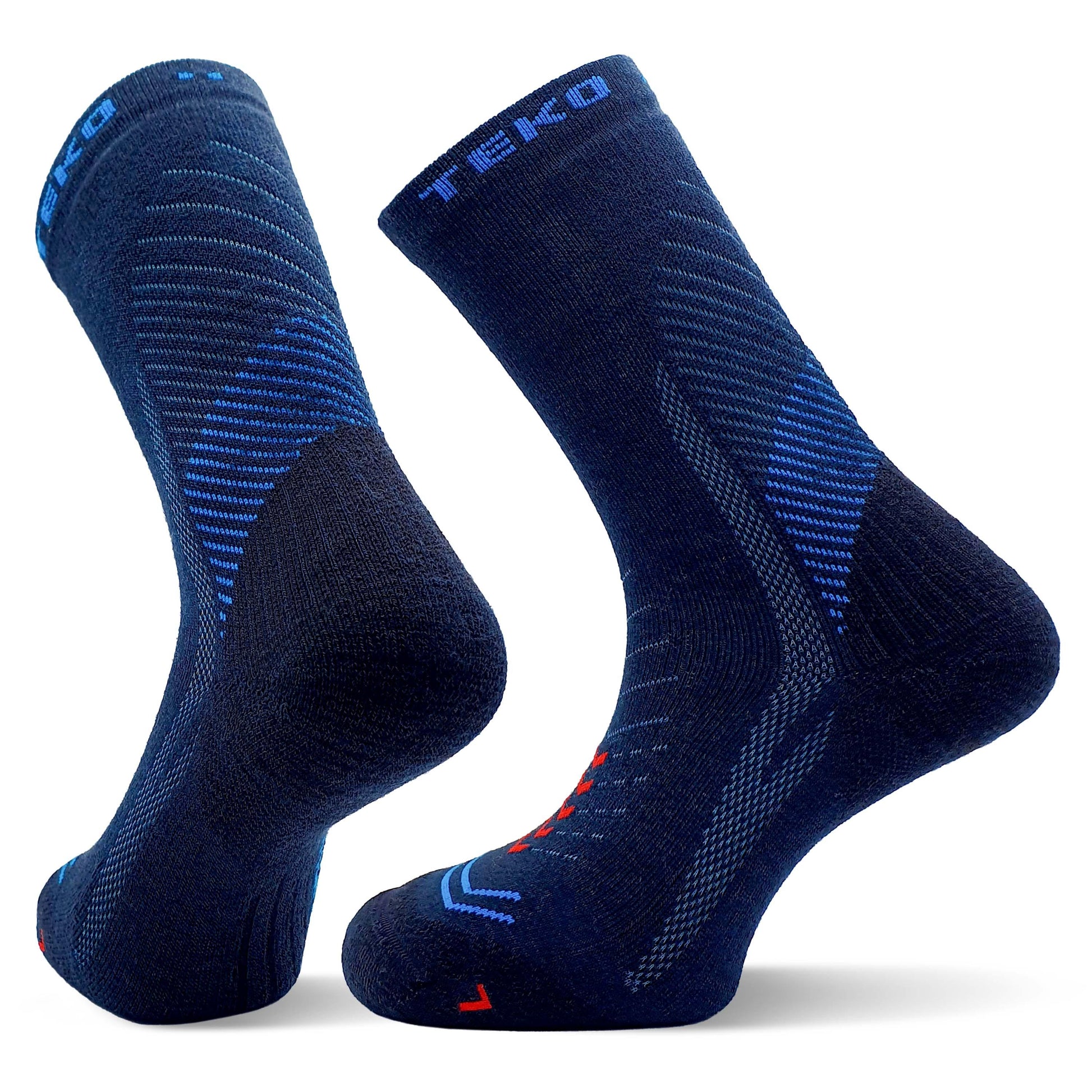 TEKO eco HIKE 2.0 DISCOVERY Merino Wool Hiking Socks - Light Half Cushion - Storm Blue - TEKO eco-performance