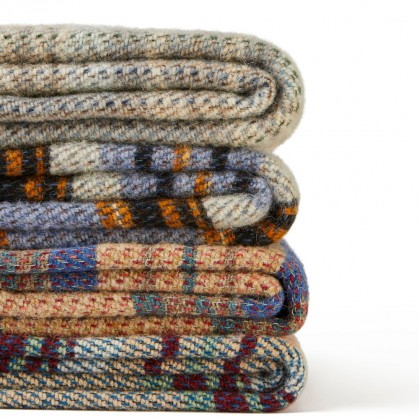 TEKO Recycled Scottish Wool eco BLANKET - Assorted Colours - Made in Britain