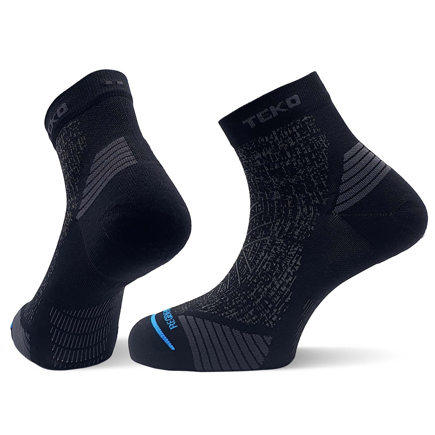TEKO eco RUN 2.0 Mini Crew Socks - Light Half Cushion for Running - TEKO eco-performance