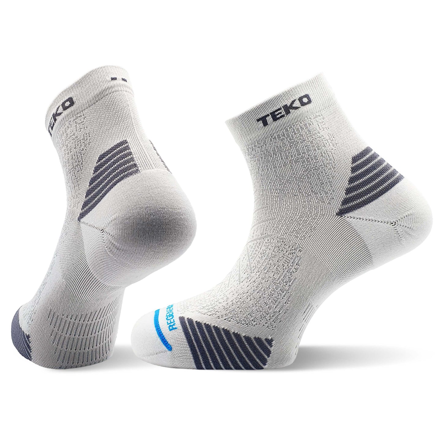 TEKO eco RUN 2.0 Mini Crew Socks - Light Half Cushion for Running - TEKO eco-performance