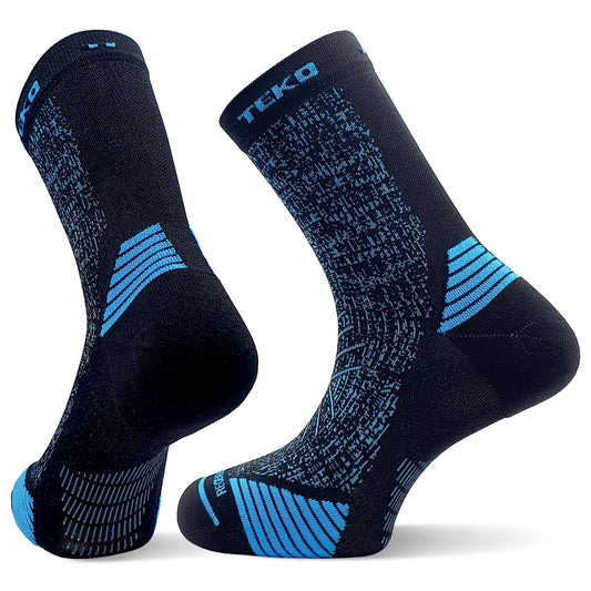 TEKO eco RUN 2.0 SHORT CREW SOCKS - Light Half Cushion for Running - TEKO eco-performance
