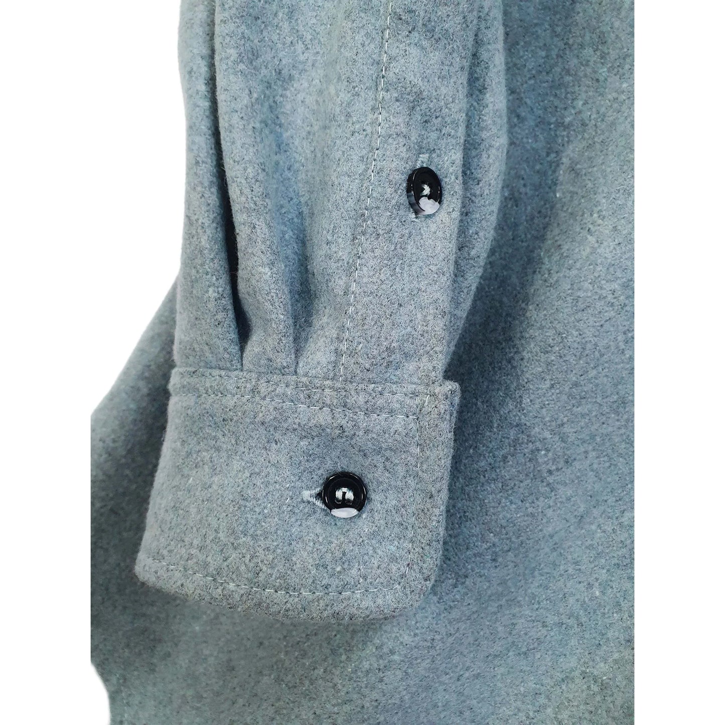 TEKO FRASER eco MELTON Wool 2.0 Men's Shirt - Misty Blue - TEKO eco-performance