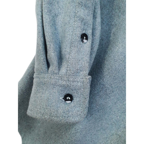 TEKO FRASER eco MELTON Wool 2.0 Men's Shirt - Misty Blue