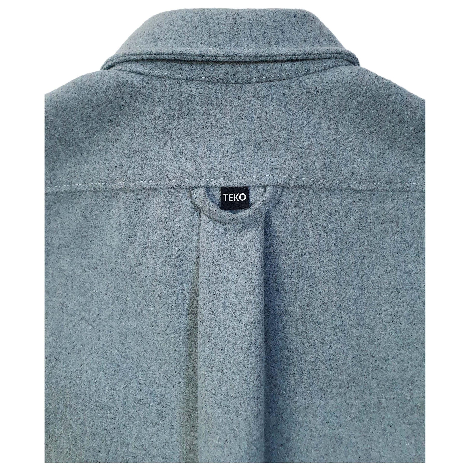 TEKO FRASER eco MELTON Wool 2.0 Men's Shirt - Misty Blue - TEKO eco-performance