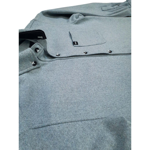TEKO FRASER eco MELTON Wool 2.0 Men's Shirt - Misty Blue